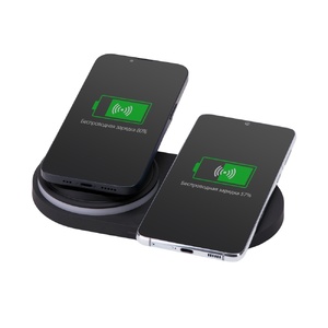 Складная зарядная станция с беспроводной зарядкой «Flashport», 15 Вт, черный OA-591076 фото 5