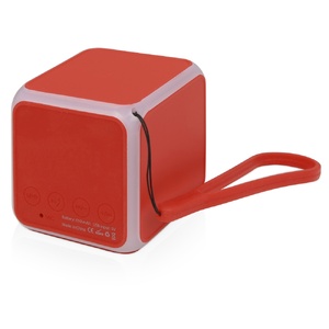Портативная колонка «Cube» с подсветкой, красный OA-5910801 фото 3