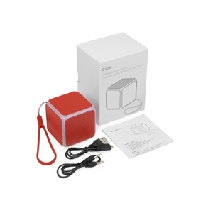 Портативная колонка «Cube» с подсветкой, красный OA-5910801 фото 10