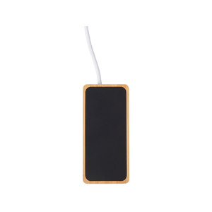 USB хаб с подсветкой лого «Reedia S5», 3*USB, 1*Type C, бамбук, черный черный/натуральный OA-5911007 фото 5