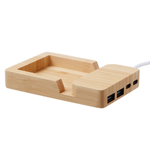 USB хаб «Memo», 2*USB, 2*Type C, бамбук натуральный OA-5911019 фото 10