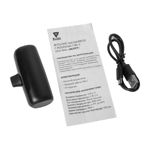 Внешний аккумулятор с разъёмом Type-C «Inject», 4000 mAh, черный (Р) OA-591137p фото 11
