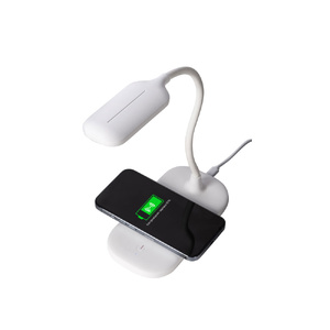 Настольный светильник с беспроводной зарядкой "Nimble", 10 Вт белый OA-592101 фото 3