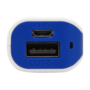 Портативное зарядное устройство (power bank) Basis, 2000 mAh, синий белый/синий OA-592402 фото 4