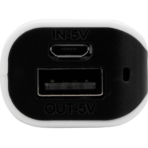 Портативное зарядное устройство (power bank) Basis, 2000 mAh, черный белый/черный OA-592407 фото 4