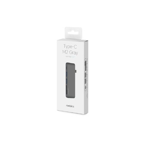 Сетевой USB адаптер/концентратор 5 в 1 Rombica Type-C M2, серый OA-595556 фото 4