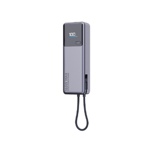 Внешний аккумулятор со встроенным кабелем Xiaomi 165W Power Bank 10000mAh (Integrated Cable) GL серый OA-595990 фото 6