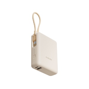 Внешний аккумулятор со встроенным кабелем Xiaomi 33W Power Bank 10000mAh (Integrated Cable) Tan GL бежевый OA-596004 фото 5