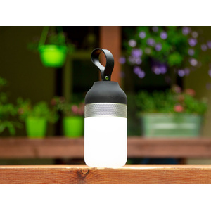 Портативный беспроводной Bluetooth динамик "Lantern" со встроенным светильником черный/серебристый/белый OA-596007 фото 7