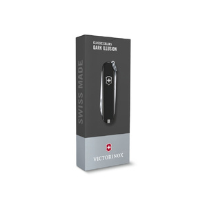 Нож-брелок VICTORINOX Classic SD Colors "Dark Illusion", 58 мм, 7 функций, чёрный черный OA-601177 фото 5