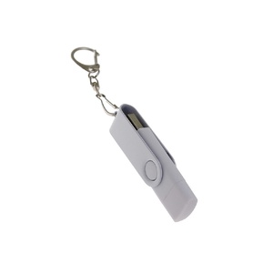 USB-флешка на 32 Гб 2 в 1 поворотный механизм, c дополнительным разъемом Type-C с одноцветным металлическим клипом, белый OA-6138.32.06 фото 3