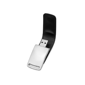 Флеш-карта USB 2.0 16 Gb с магнитным замком "Vigo", черный/серебристый OA-620716 фото 3
