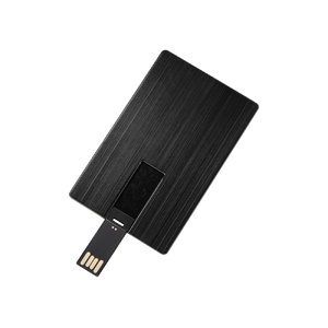 Флеш-карта USB 2.0 16 Gb в виде металлической карты "Card Metal", черный OA-623116 фото 3