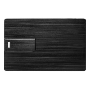 Флеш-карта USB 2.0 16 Gb в виде металлической карты "Card Metal", черный OA-623116 фото 4