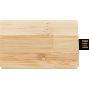 USB 2.0- флешка на 32 Гб «Bamboo Card» натуральный OA-624200 фото 6