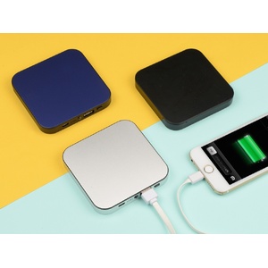Портативное зарядное устройство на 4000 mAh с литий-полимерной батареей в компактном корпусе из металла, черный OA-626307 фото 10