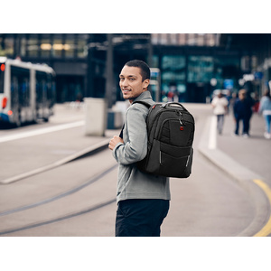Рюкзак WENGER ALTAIR 15.6", черный, переработанный ПЭТ/Полиэстер, 32х21х44 см, 22 л. OA-653186 фото 9