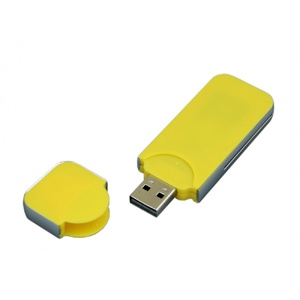 USB-флешка на 16 Гб в стиле I-phone, прямоугольнй формы, желтый OA-6584.16.04 фото 3