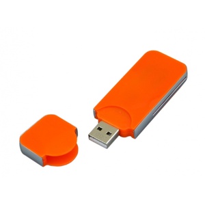 USB-флешка на 16 Гб в стиле I-phone, прямоугольнй формы, оранжевый OA-6584.16.08 фото 3