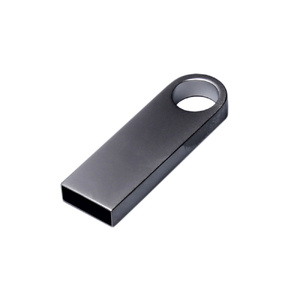 USB 2.0-флешка на 128 Гб с мини чипом и круглым отверстием, серебристый OA-6589.128.00 фото 3