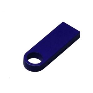 USB 2.0-флешка на 128 Гб с мини чипом и круглым отверстием, синий OA-6589.128.02 фото 3