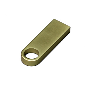 USB 2.0-флешка на 128 Гб с мини чипом и круглым отверстием, золотистый OA-6589.128.05 фото 4
