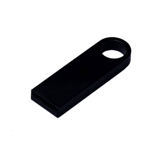 USB 2.0-флешка на 128 Гб с мини чипом и круглым отверстием, черный OA-6589.128.07 фото 3
