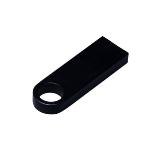 USB 2.0-флешка на 128 Гб с мини чипом и круглым отверстием, черный OA-6589.128.07 фото 4