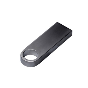 USB 2.0-флешка на 512 Мбайт с мини чипом и круглым отверстием, серебристый OA-6589.512.00 фото 4
