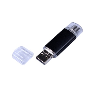USB-флешка на 32 Гб c двумя дополнительными разъемами MicroUSB и TypeC, черный OA-6595.32.07 фото 3