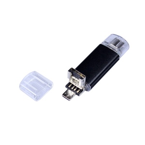 USB-флешка на 32 Гб c двумя дополнительными разъемами MicroUSB и TypeC, черный OA-6595.32.07 фото 4