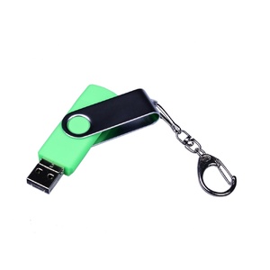 USB-флешка на 16 Гб поворотный механизм, c двумя дополнительными разъемами MicroUSB и TypeC, зеленый OA-6596.16.03 фото 3