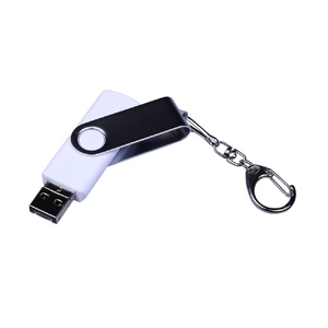 USB-флешка на 16 Гб поворотный механизм, c двумя дополнительными разъемами MicroUSB и TypeC, белый OA-6596.16.06 фото 3