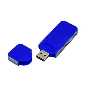USB-флешка на 128 Гб в стиле I-phone, прямоугольнй формы, синий OA-6684.128.02 фото 3