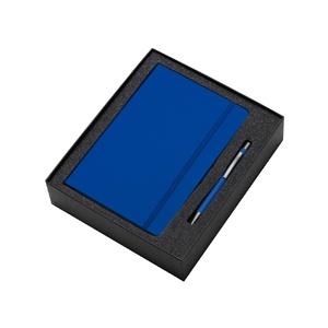 Подарочный набор Vision Pro soft-touch с ручкой и блокнотом А5, синий синий, серый OA-700564.02 фото 3