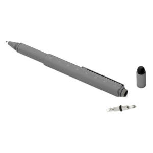 Ручка шариковая металлическая "Tool", серый. Встроенный уровень, мини отвертка, стилус OA-71310.00 фото 4
