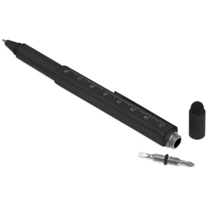 Ручка шариковая металлическая "Tool", черный. Встроенный уровень, мини отвертка, стилус OA-71310.07 фото 3