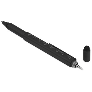 Ручка шариковая металлическая "Tool", черный. Встроенный уровень, мини отвертка, стилус OA-71310.07 фото 4