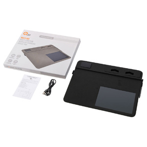 Многофункциональный коврик для мыши «Multi Pad» с беспроводной зарядкой и LCD экраном, 10 Вт, черный OA-788725 фото 15