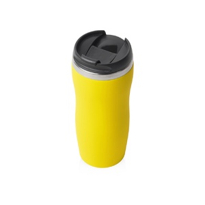 Термокружка "Double wall mug C1", soft touch, 350 мл, желтый OA-827004clr фото 3