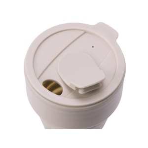 Силиконовый складной стакан "GoCup", бежевый OA-827636 фото 6
