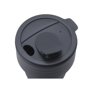 Силиконовый складной стакан "GoCup", темно-серый OA-827637 фото 6