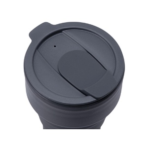Силиконовый складной стакан "GoCup", темно-серый OA-827637 фото 7