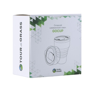 Силиконовый складной стакан "GoCup", темно-серый OA-827637 фото 8
