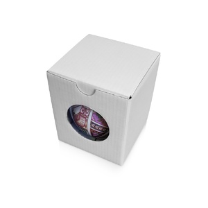 Шар Новогодний Русские мифы d8 см белый/розовый OA-82800 фото 3