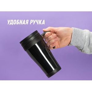 Кружка с термоизоляцией "Silence" 350мл, черный OA-829517 фото 8