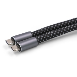 Ремешок-держатель для телефона с зарядным кабелем USB-C - USB-C «Lany Wristband Charge Eco», серый OA-832070 фото 8
