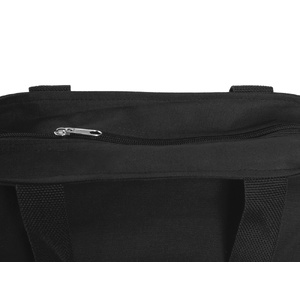 Сумка на молнии Zipper из хлопка 280 г c карманом на молнии спереди, черный OA-842407 фото 8