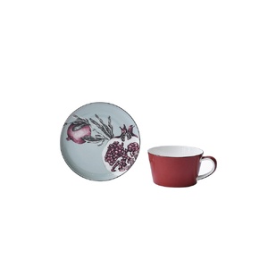 Набор чашка и блюдце Valerie Concept TEA SET 1 BLU голубой/красный OA-88801 фото 3