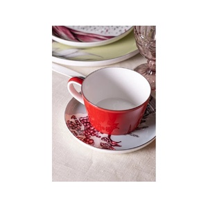 Набор чашка и блюдце Valerie Concept TEA SET 1 BLU голубой/красный OA-88801 фото 8